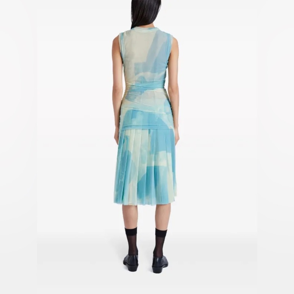 PROENZA SCHOULER Layered printed chiffon dress NWT - Picture 7 of 12